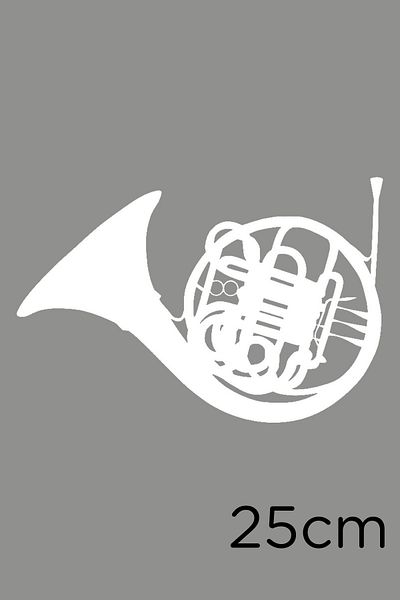 MIGNATIS Autocolant Detaliat Instrument Muzical 25cm - Alb