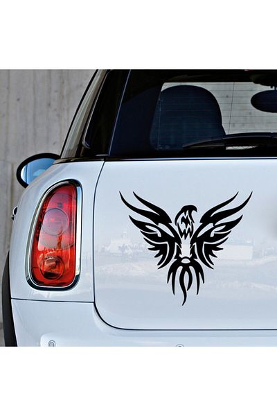 MIGNATIS Autocolant auto pentru mașină modificat smarald Phoenix 25 cm - negru