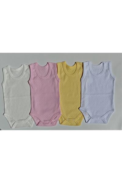 özdemirli bebe حزام سناب بادي للأطفال من الجنسين باللون البيج جاكار مكيف، 4 قطع