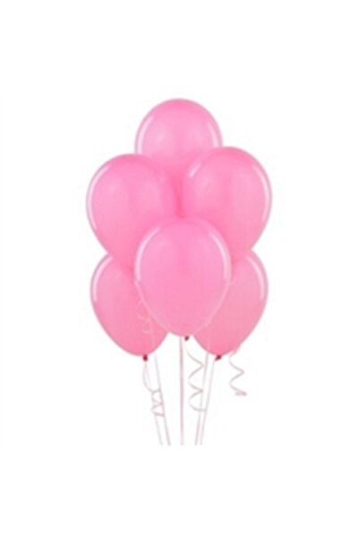 Doğumgünü Marketim Metallic Balloon 10 Pieces Pink