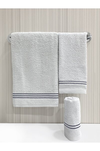 Tanem Home Набір рушників з вишитим візерунком, 3 штуки, 30x50 / 40x60 / 50x90 см