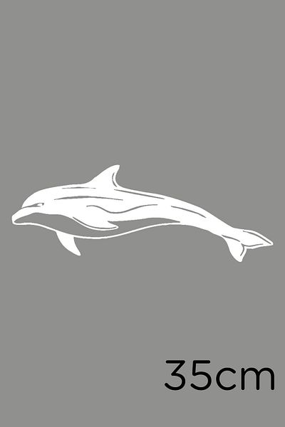 MIGNATIS Autocolant Dolphin Moving Left 35cm - Alb