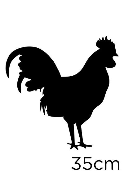 MIGNATIS Autocolant Noble Standing Sea Rooster 35cm - Negru