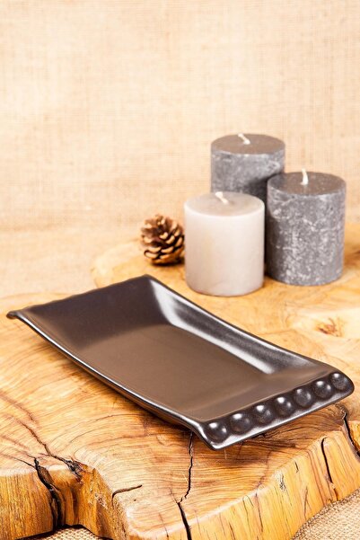 M'art Home Cera'n Kayık Selen 24 Cm- Mat Siyah