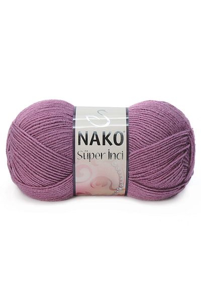 NAKO Super Pearl 00569 (Dark Rose Dried) Hand Knitting Yarn/Wool 5 Pieces