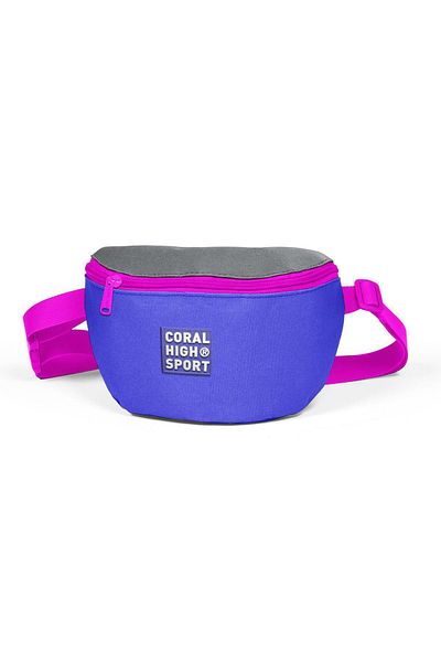 Coral High Sport Lavender Gray Waist Bag 22622