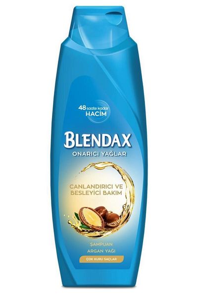 Blendax Argan Oil 500ml x 2 Pieces - Revitalizing and Nourishing Care-Restorative Oils Shampoo