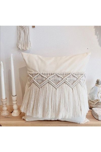 Foksan Deri Macrame Pillow Cushion Cover