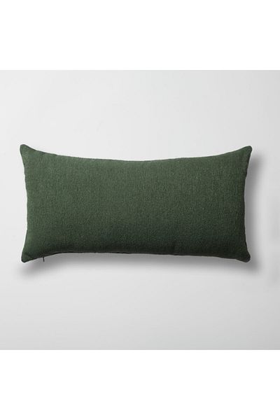 Fineroom Living "Julia" - Plain Loop Woven Lumbar Throw Pillow 35x70
