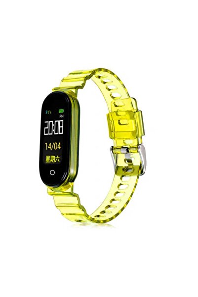 Nezih Case Xiaomi Mi Band 3 / 4 / 5 / 6 Uyumlu Şeffaf Sert Silikon Saat Kordo...