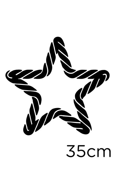 MIGNATIS Autocolant cu etichetă cu dungi Black Star - Lipire 35cm