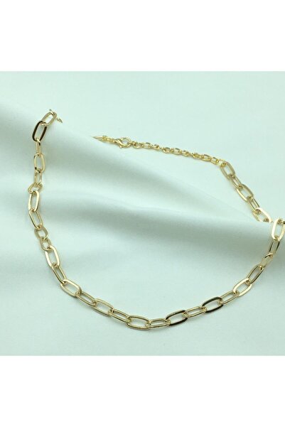 Tralles Takı قلادة سلسلة ذهبية رفيعة