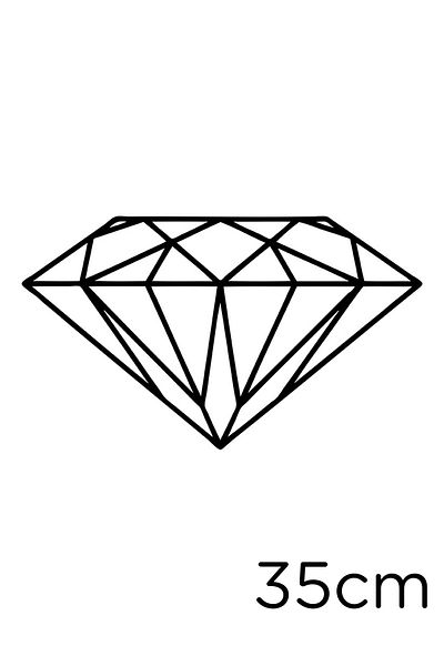 MIGNATIS Autocolant cu desen cu diamant strălucitor 35 cm - negru