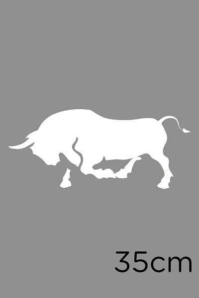 MIGNATIS Autocolant Angry Bull 35cm - Alb