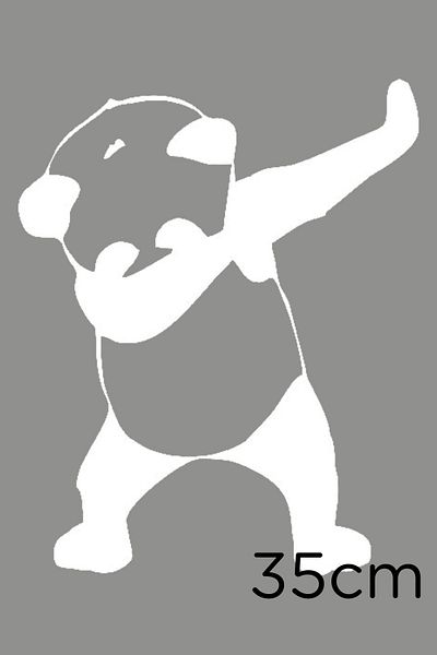 MIGNATIS Autocolant Panda Dancing Cute Lipire 35cm - Alb
