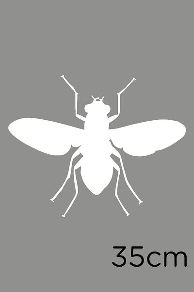 MIGNATIS Wings Open Queen Bee Autocolant Lipire 35cm - Alb