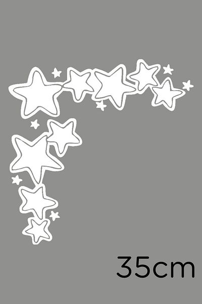 MIGNATIS Autocolant Etichetă Little Big Stars Lipire 35cm - Alb
