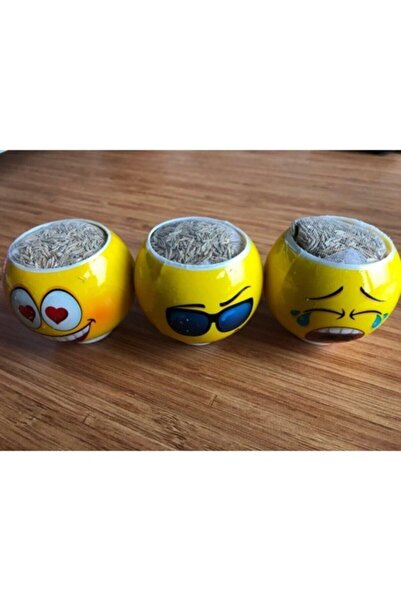 Genel Markalar Emoji Kafa Çim Adam 3 Adet