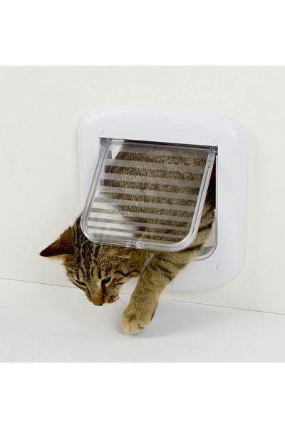 KERBL Cat Door 4 Way Door 156 X 150 Mm