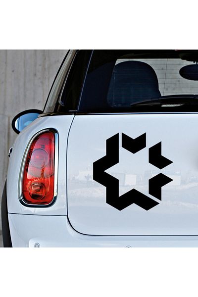 New Jargon Pastă de autocolant cu stele interconectate 25 cm pentru vehicul și perete -