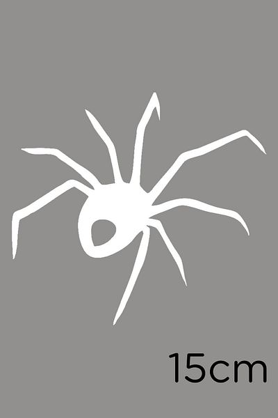 New Jargon Autocolant de perete auto Spider Going Up Lipire 15cm - Alb