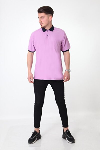 Hakem triko Μπλουζάκι Polo Neck Dusty Rose Cotton