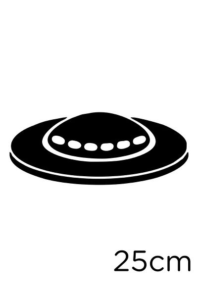 New Jargon Autocolant pentru navă spațială cilindru 25 cm - negru