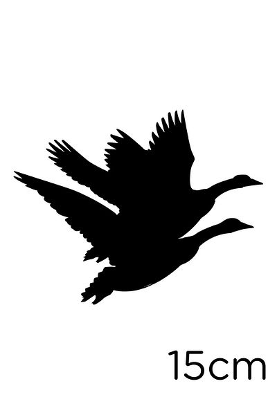 New Jargon Autocolant Autocolant Pasteți în sus în sus Storks Departing 15cm - Negru