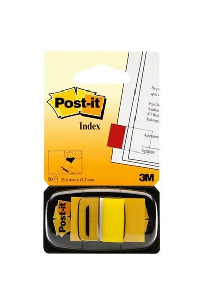 Post-it مؤشر - شريط إشارة أصفر 50 ورقة