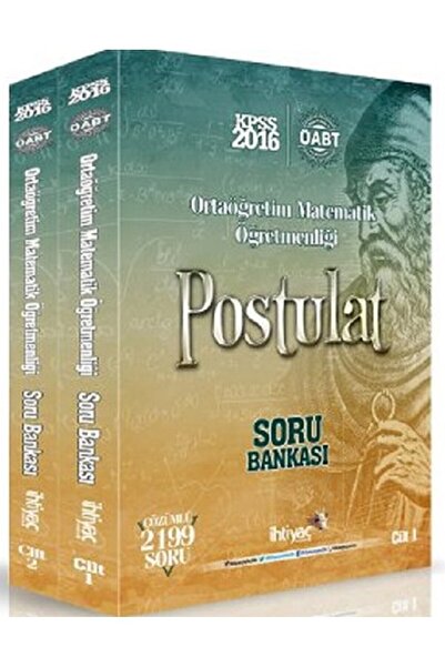 İhtiyaç Yayıncılık Ihtiyaç Yayınları Öabt Lise Matematik Öğrt. Postulat Mod.s...