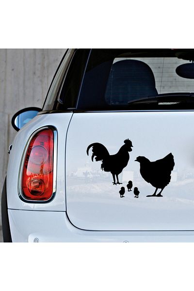 New Jargon Pui și Pui Lipire Autocolant 25cm - Negru