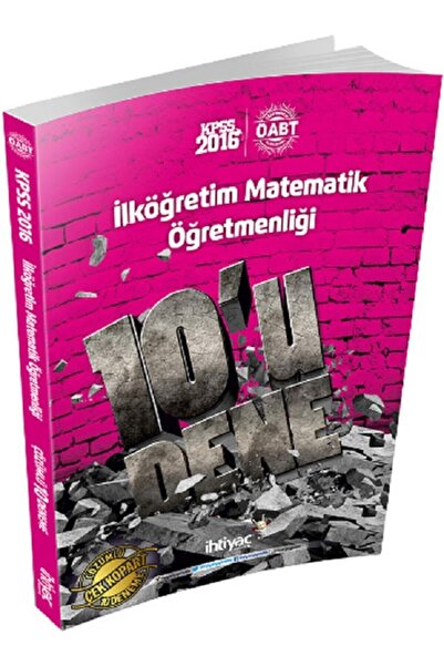 İhtiyaç Yayıncılık Ihtiyaç Öabt Ilköğretim Matematik Öğretmenliği 10'lu Denem...
