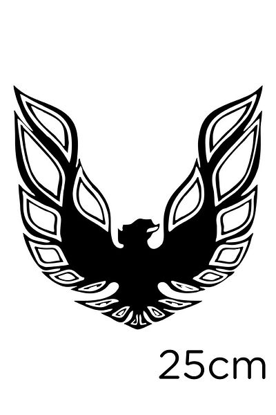 New Jargon Autocolant Phoenix Capră cu capul spre dreapta Lipire 25cm - Negru