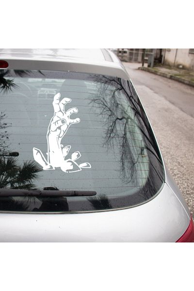 New Jargon Autocolant de mână care așteaptă să fie salvat de sub pământ 25 cm - alb