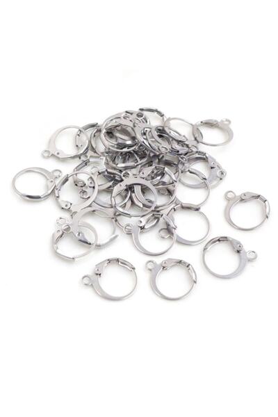 yiğit aksesuar Gümüş Renk Küpe Kancası 20 Adet