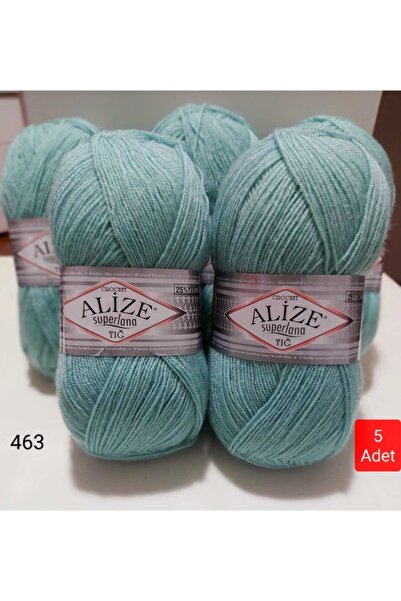 Alize Superlana Tığ El Örgü Ipi 463-turkuaz-5 Adet
