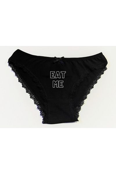 BoxerMasters Chiloți de damă cu imprimeu Eat Me