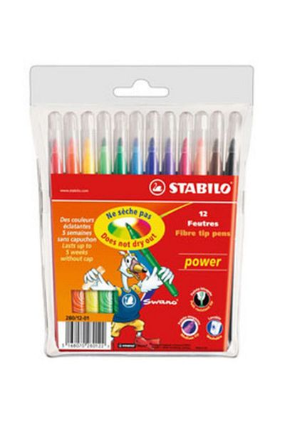 Stabilo Power Felt Pen Set of 12