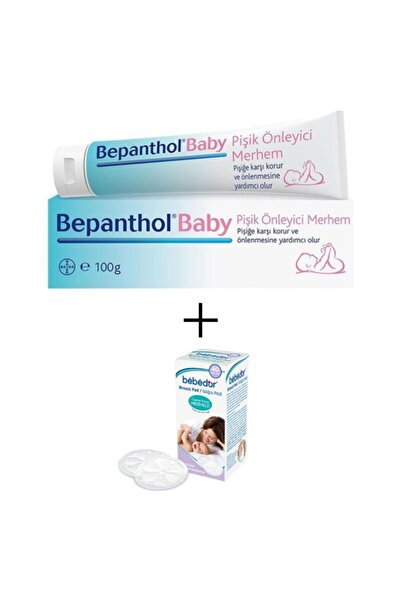 Bepanthol Baby Pişik Kremi 100 gr + Bebedor Göğüs Pedi 40'lı