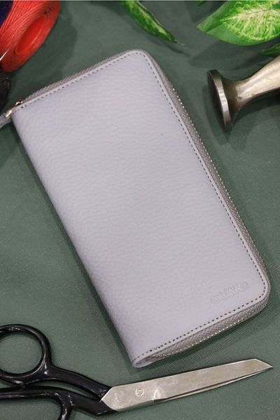 GUARD Portfolio Wallet - Gray Zippered