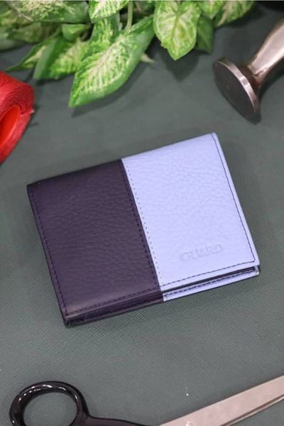 GUARD Matte Turquoise/dark blue Leather Men's Wallet