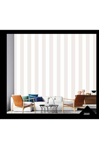 Wall212 Oskar Natural 2669 Krem Beyaz Duvar Kağıdı(5m2)