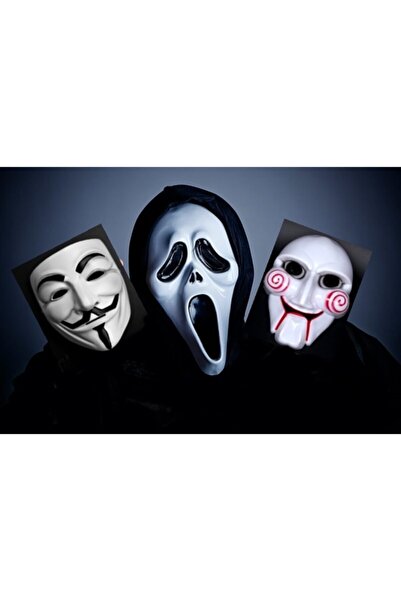 BoncukAVM Çığlık Maskesi Testere Maskesi Vandetta Maskesi