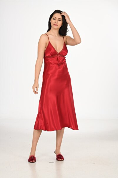 Marpessa Ipek Saten Özel Dantel Işlemeli Gecelik