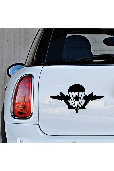 New Jargon Două Avioane și Balon înstelat Autocolant Auto Vehicul 35cm - Negru