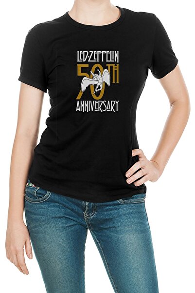 QIVI Led Zeppelin lansira istorijsku seriju 50 Štampano crnu žensku Pleteno m...