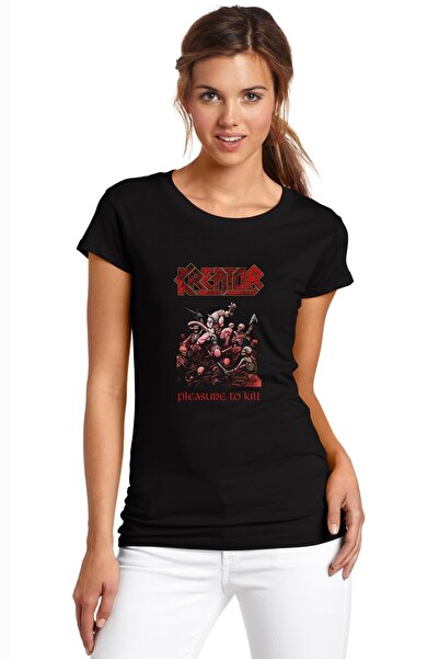 QIVI Kreator Pleasure To Kill Štampano crna ženska Pleteno majica