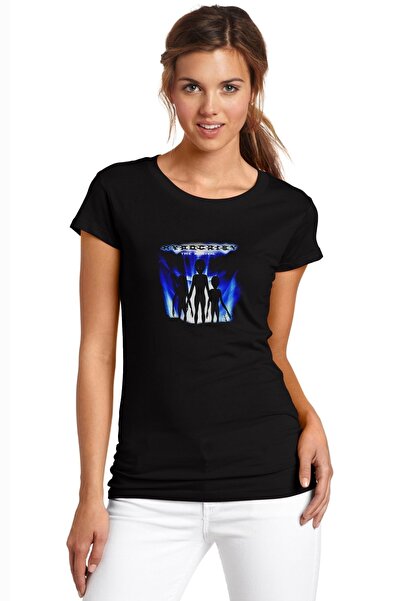 QIVI Hypocrisy The Arrival Štampano Crna Ženska Pleteno Majica T-shirt Majica