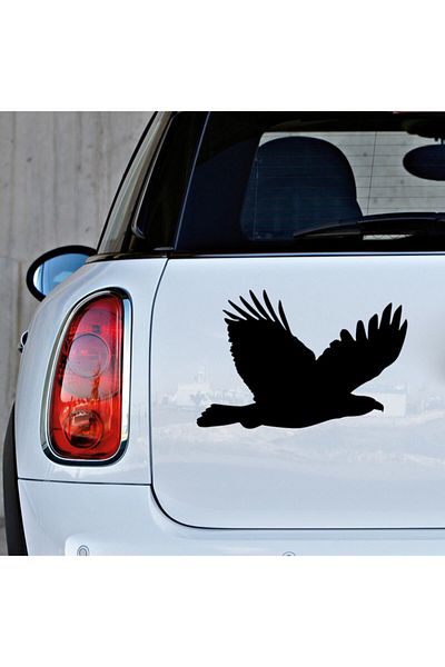 New Jargon Autocolant Rebel Eagle care decolează și zboară 25 cm - negru