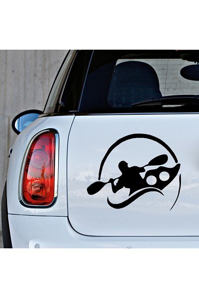 New Jargon Bărbat care face skateboard în apă Bărbați Autocolant Lipire 25cm - Negru